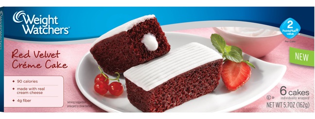 Weight Watchers Red Velvet Creme Cakes