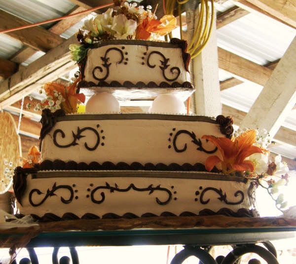 Western Square Wedding Cakes