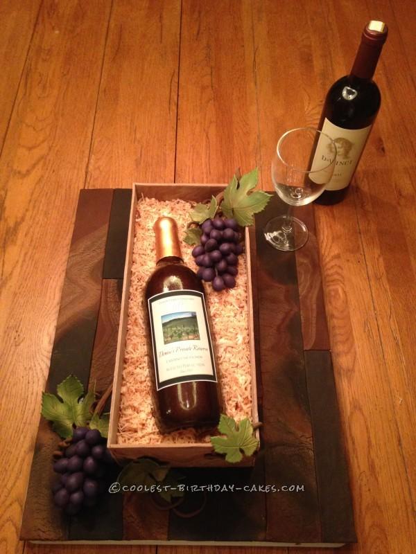 Wine Bottle Birthday Cake Wine Bottle Birthday Cake