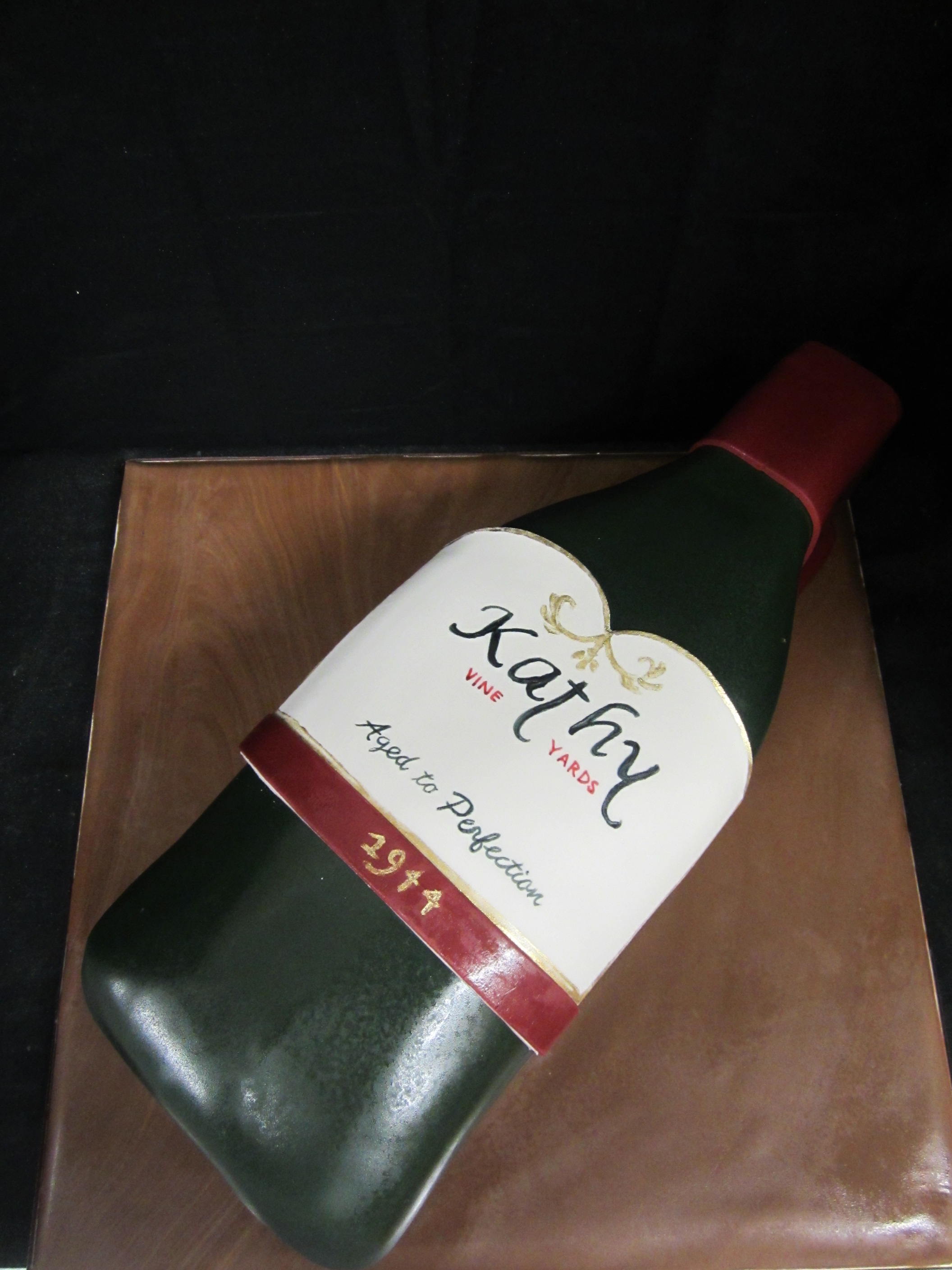 Wine Bottle Shaped Like Cake Wine Bottle Shaped Like Cake