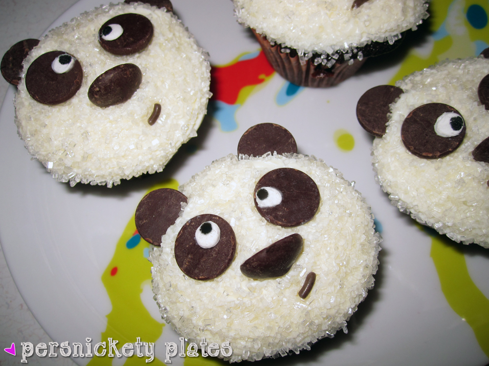 Adorable Chocolate Panda Cupcakes