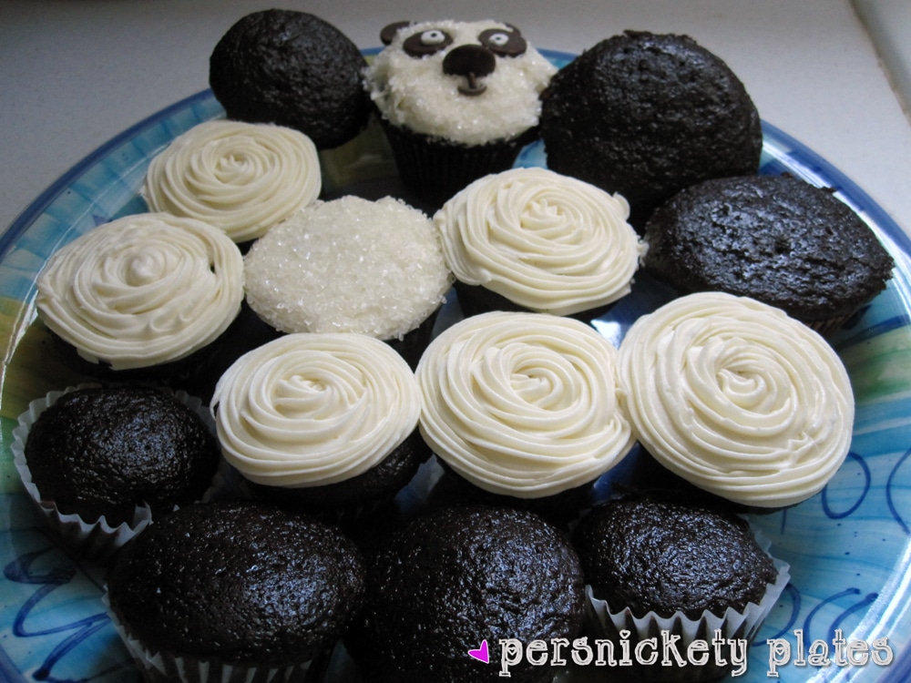 Adorable Panda Cupcakes Chocolate