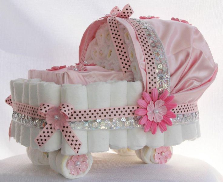 Baby Bassinet Diaper Cake