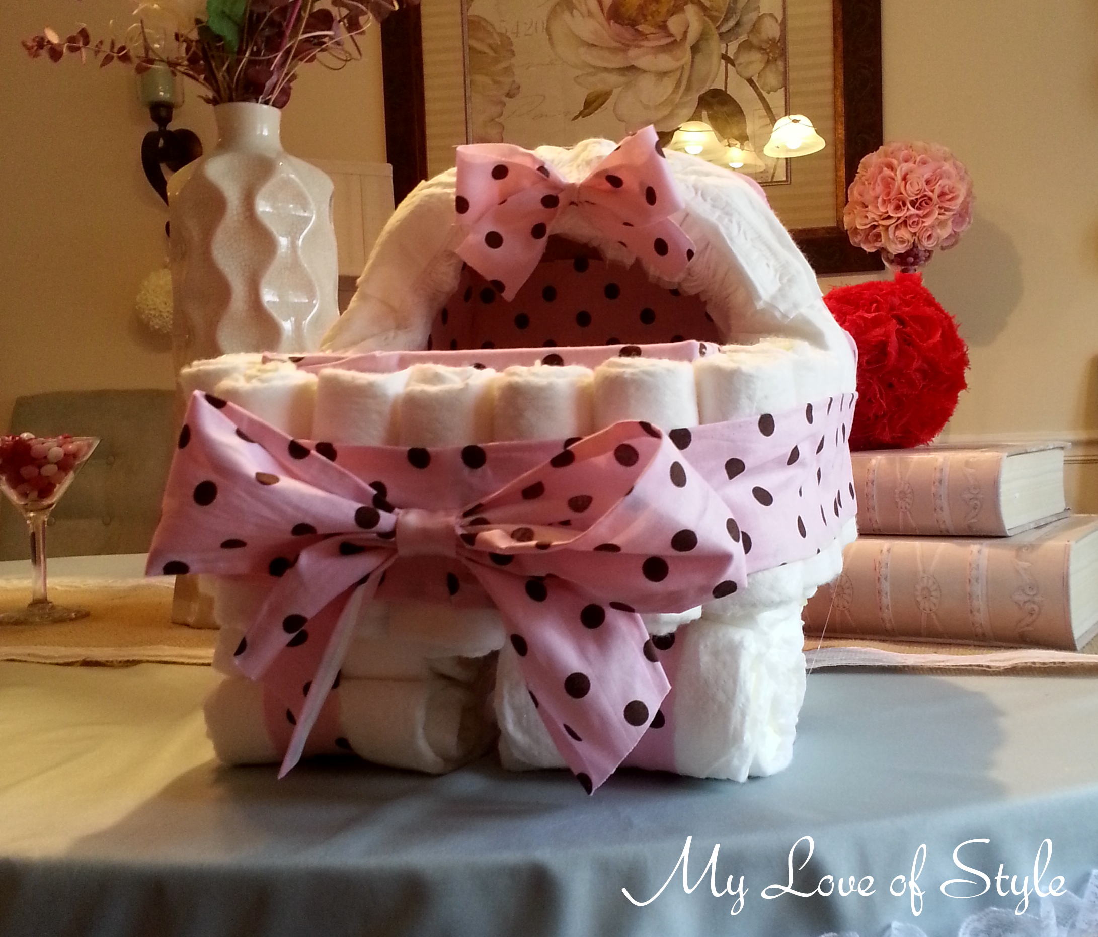 Baby Bassinet Diaper Cake Baby Bassinet Diaper Cake