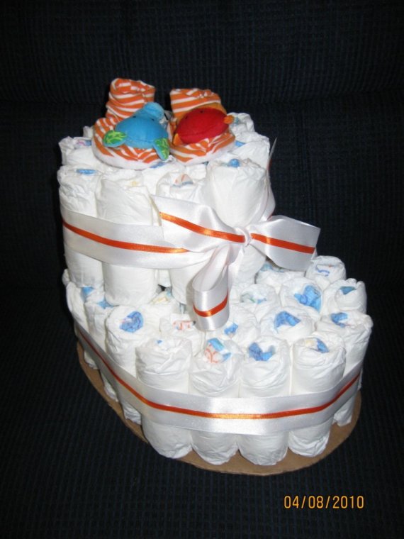 Baby Bootie Diaper Cake Baby Bootie Diaper Cake