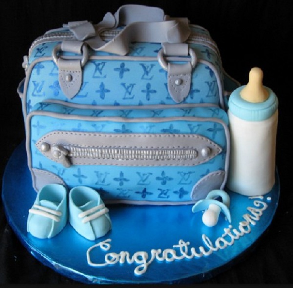 Baby Boy Diaper Bag Cake