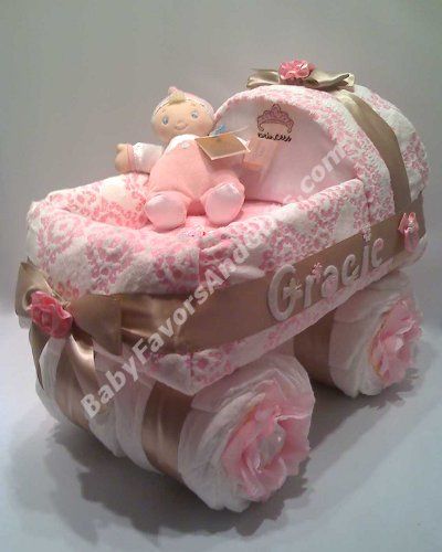 Baby Carriage Diaper Cake