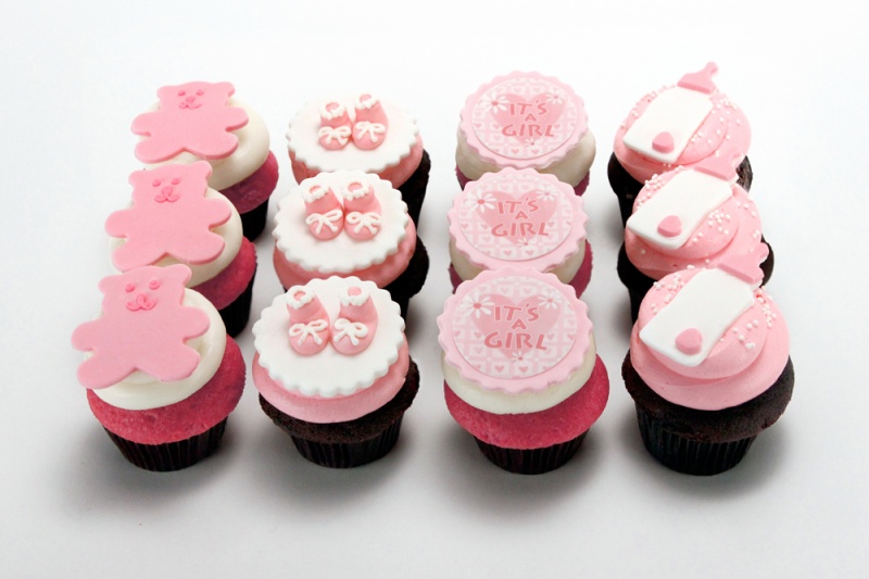 Baby Girl Cupcakes Baby Girl Cupcakes
