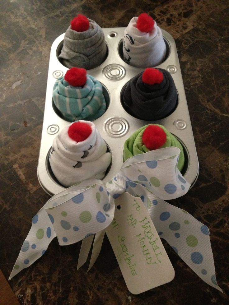 Baby Shower Cupcake Onesies Gift