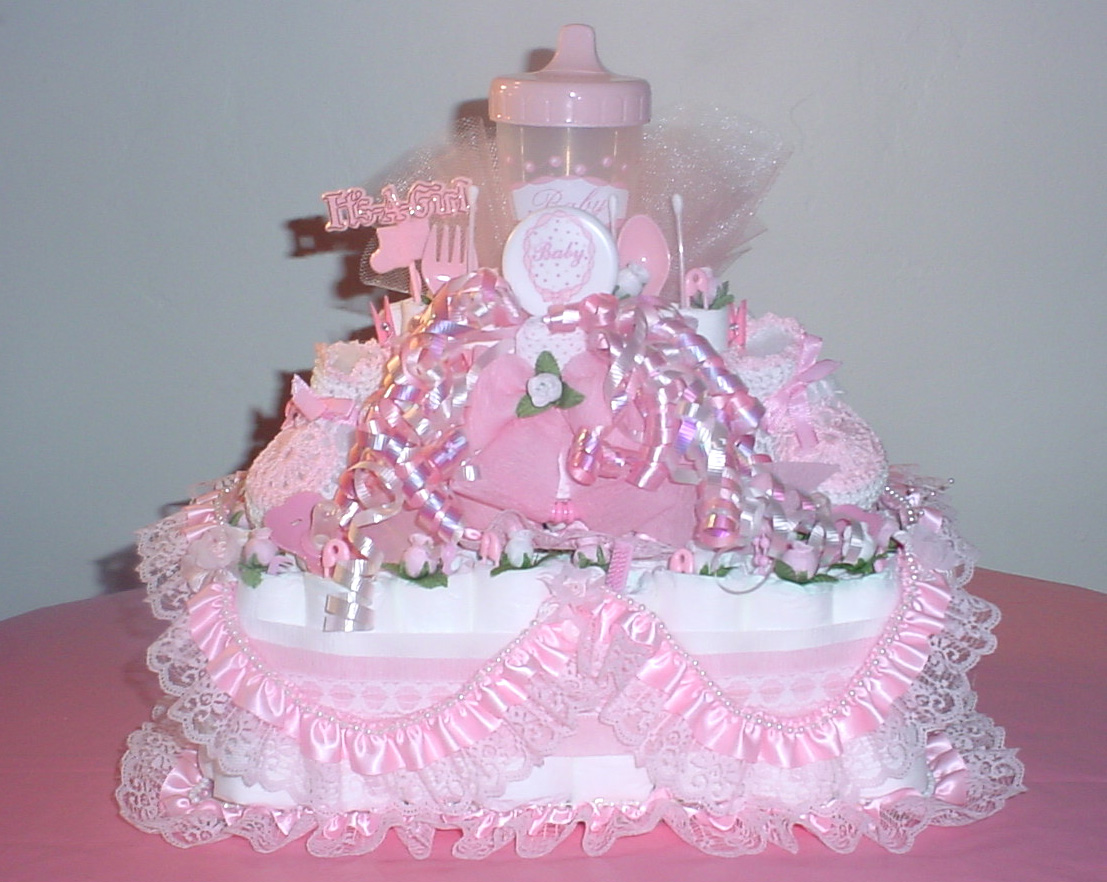 Baby Shower Diaper Cake Baby Shower Diaper Cake