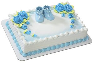 Baby Shower Ice Cream Cake