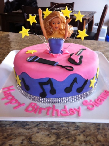 Barbie Pop Star Cake Barbie Pop Star Cake