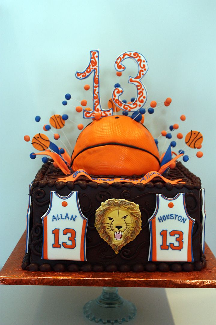 Basketball Bar Mitzvah Cake