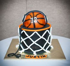 Basketball Bar Mitzvah Cake