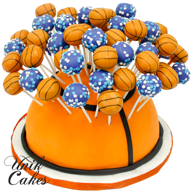 Basketball Cake Pops