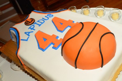 Basketball Themed Bar Mitzvah Cake