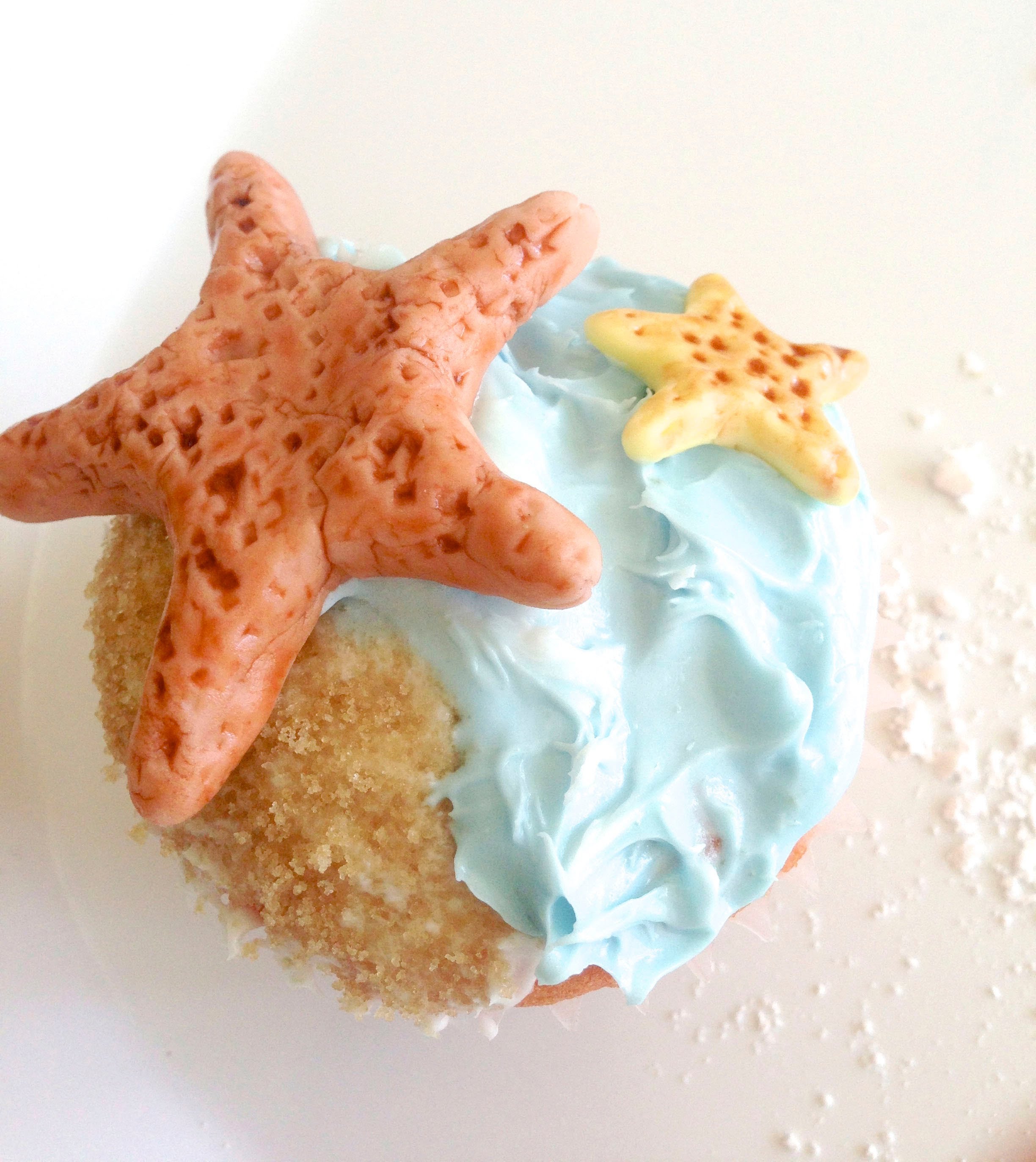 Beach Starfish Cupcakes