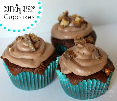 Candy Bar Cupcakes