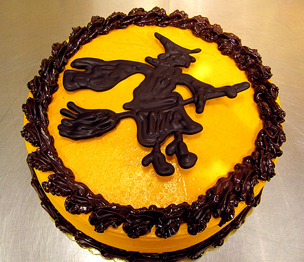 Chocolate Halloween Cake Witch