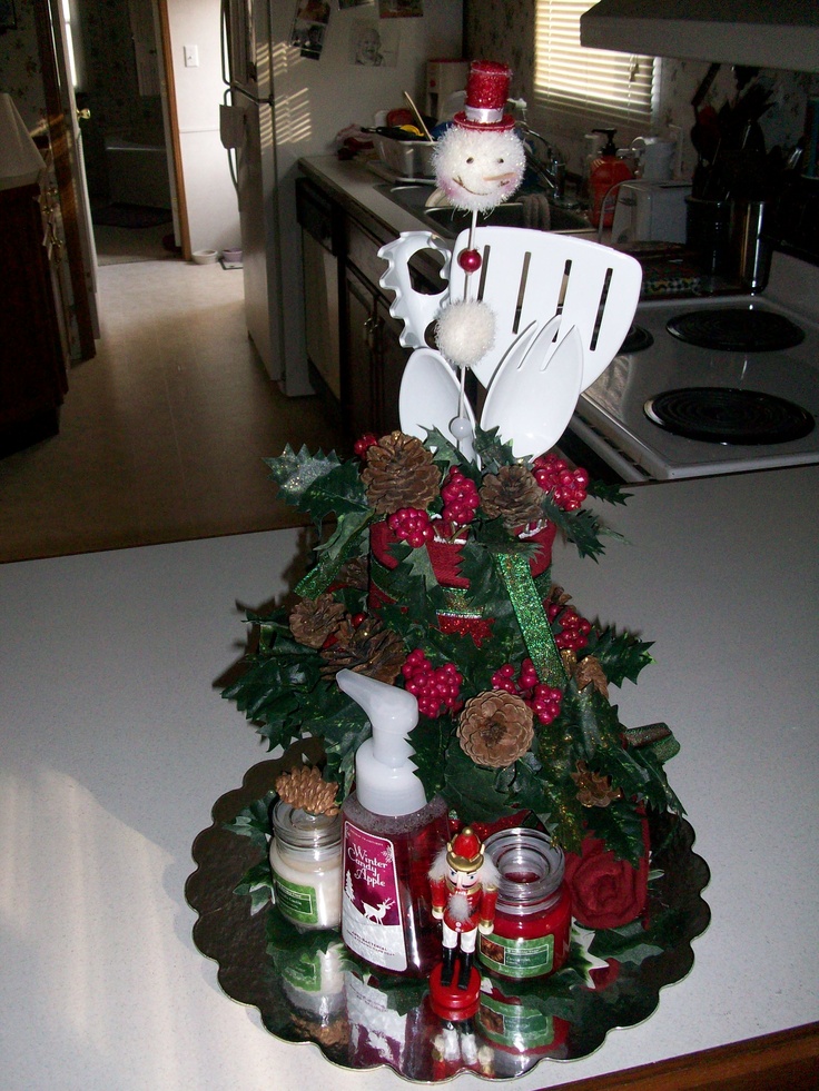 Christmas Kitchen Towel Cake Christmas Kitchen Towel Cake