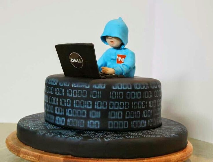 Computer Birthday Cake