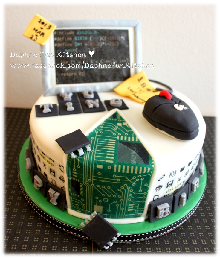 10 Photos of Funny Computer Birthday Cakes