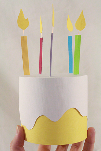 Construction Paper Birthday Cake
