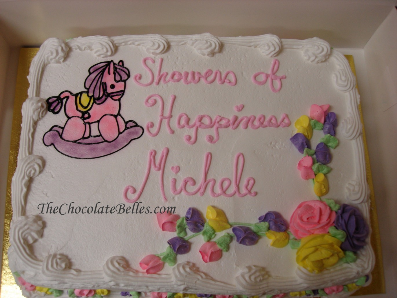 Cute Baby Girl Shower Cake