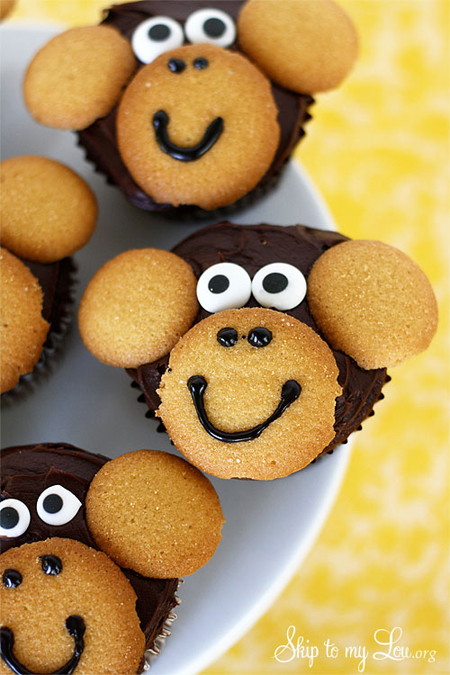 Cute Monkey Cupcakes Idea