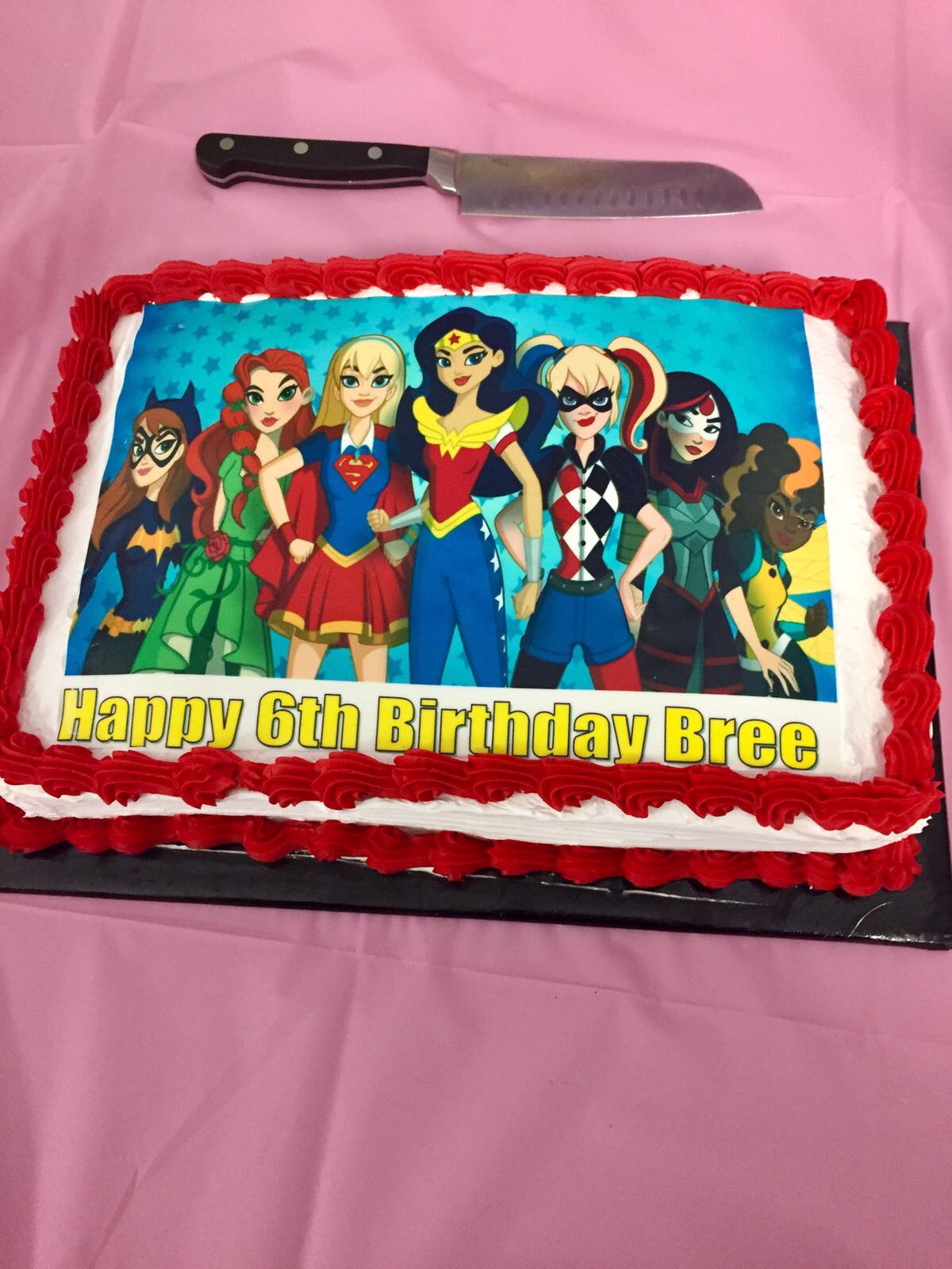 DC Girls Superhero Cake