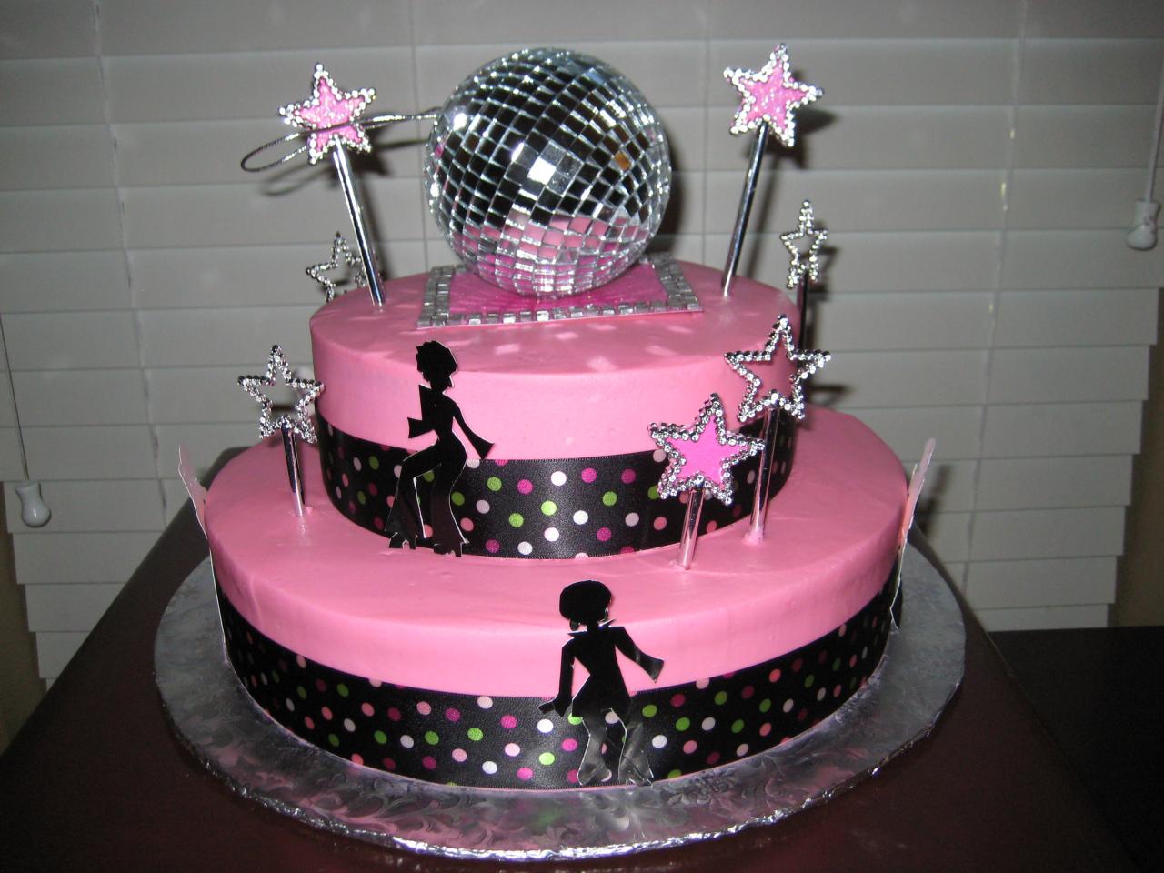 Disco Birthday Party Cake Ideas