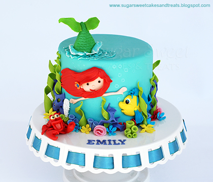 Disney Ariel Little Mermaid Cake Disney Ariel Little Mermaid Cake