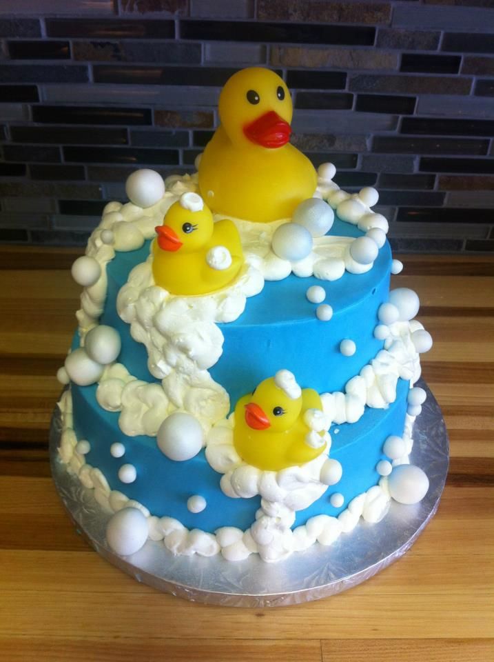 Duck Baby Shower Cake