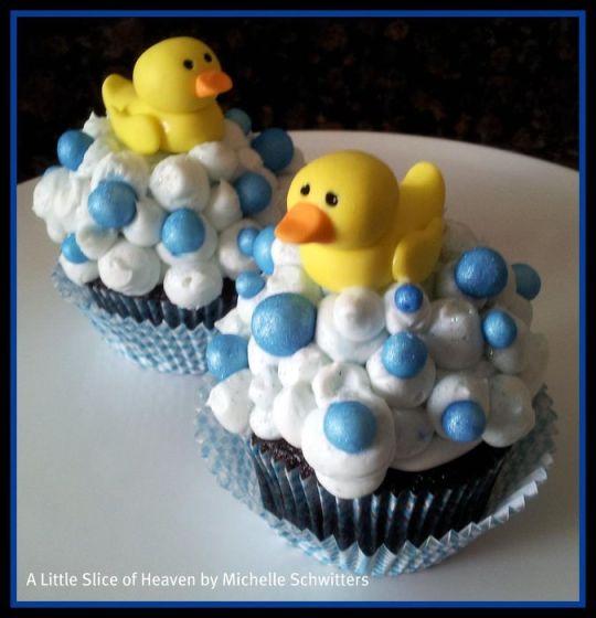 Duck Baby Shower Cupcakes