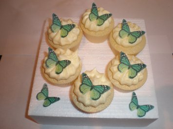 Emerald Green Edible Cupcake Decorations Emerald Green Edible Cupcake Decorations