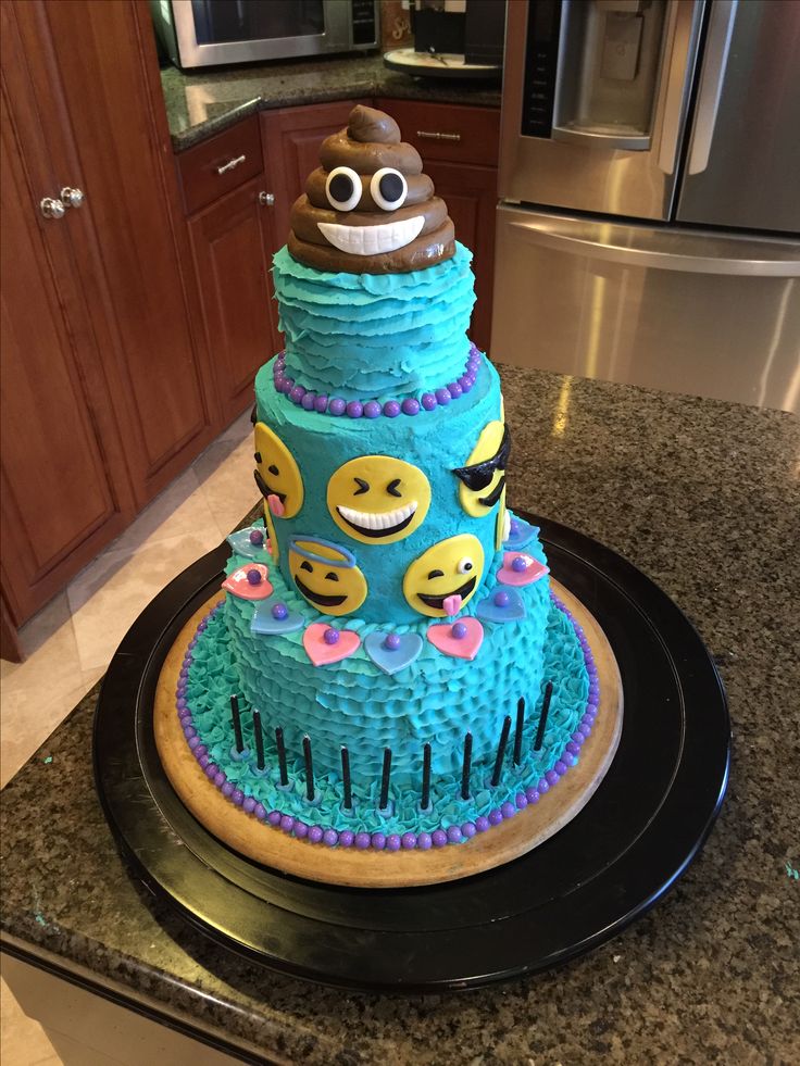 Emoji Poop Birthday Cake