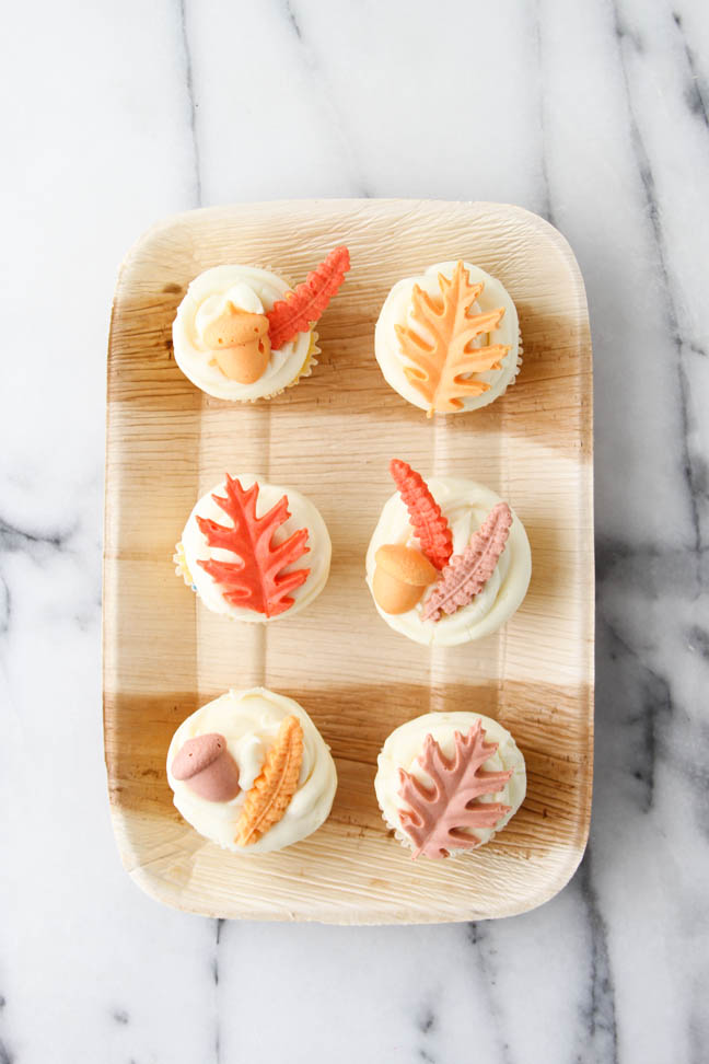 Fall Leaves Cupcake Toppers