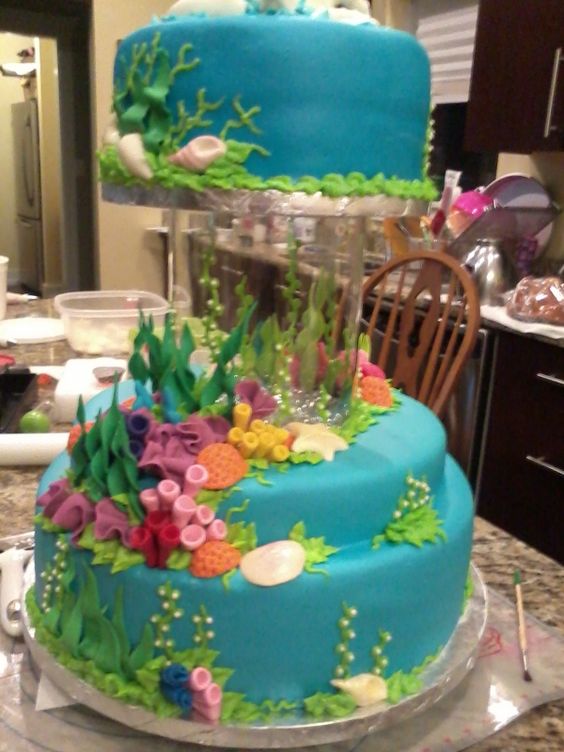 Fish Ocean Wedding Cakes Fish Ocean Wedding Cakes