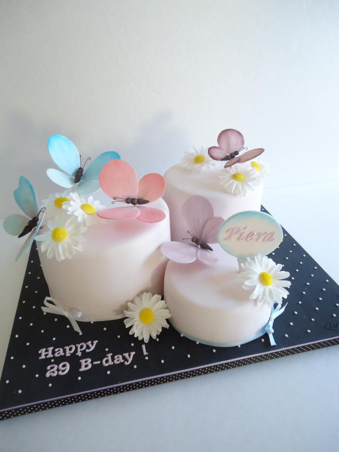 Flowers and Butterfly Cake