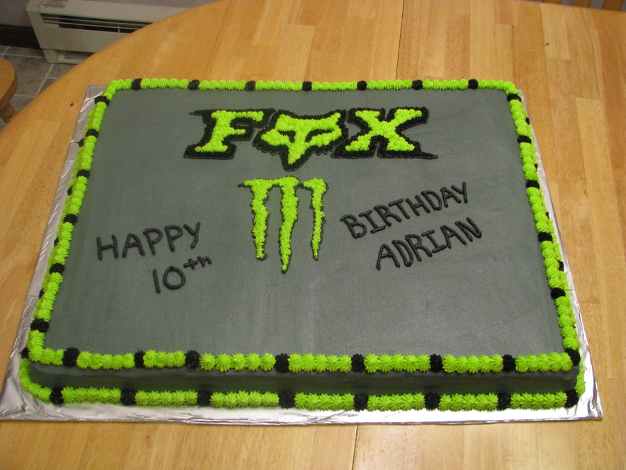 Fox Racing Monster Energy Cakes