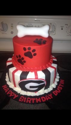 Georgia Bulldog Cake