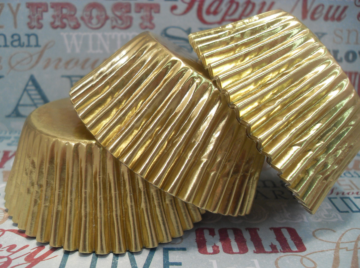 Gold Foil Cupcake Liners Gold Foil Cupcake Liners