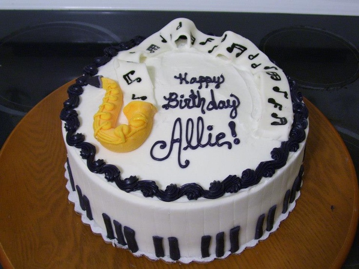 Graduation Cakes with Music Notes