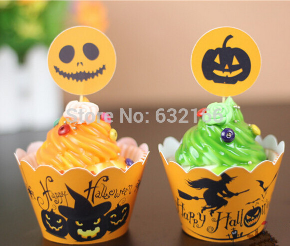 Halloween Birthday Party Cupcakes