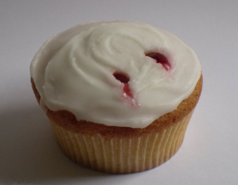 Halloween Vampire Bite Cupcakes