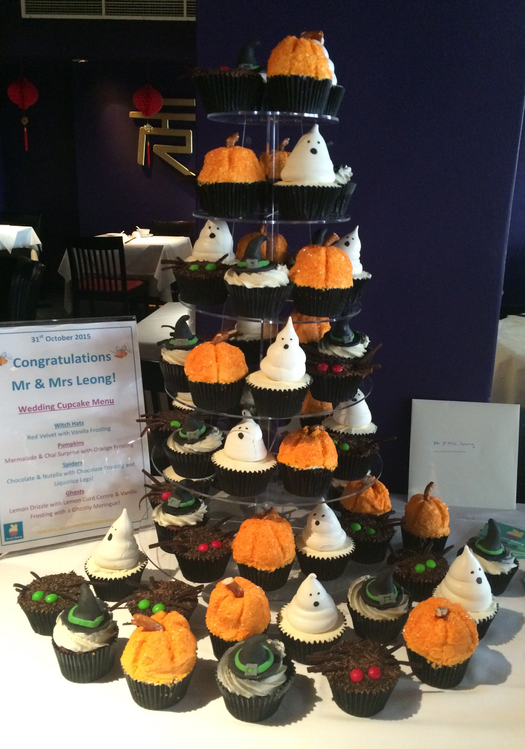 Halloween Wedding Cupcakes