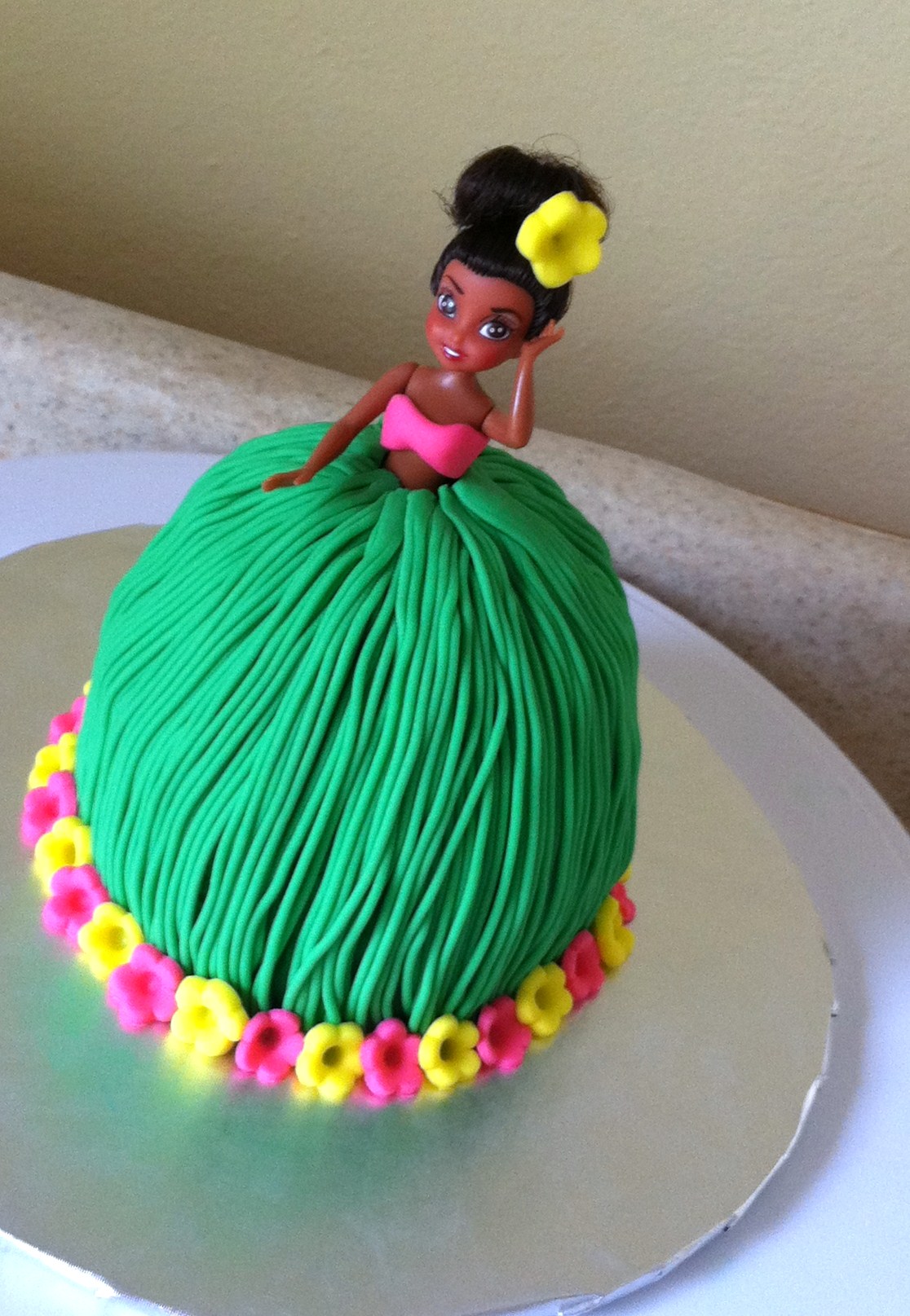 Hawaiian Hula Girls Birthday Cake