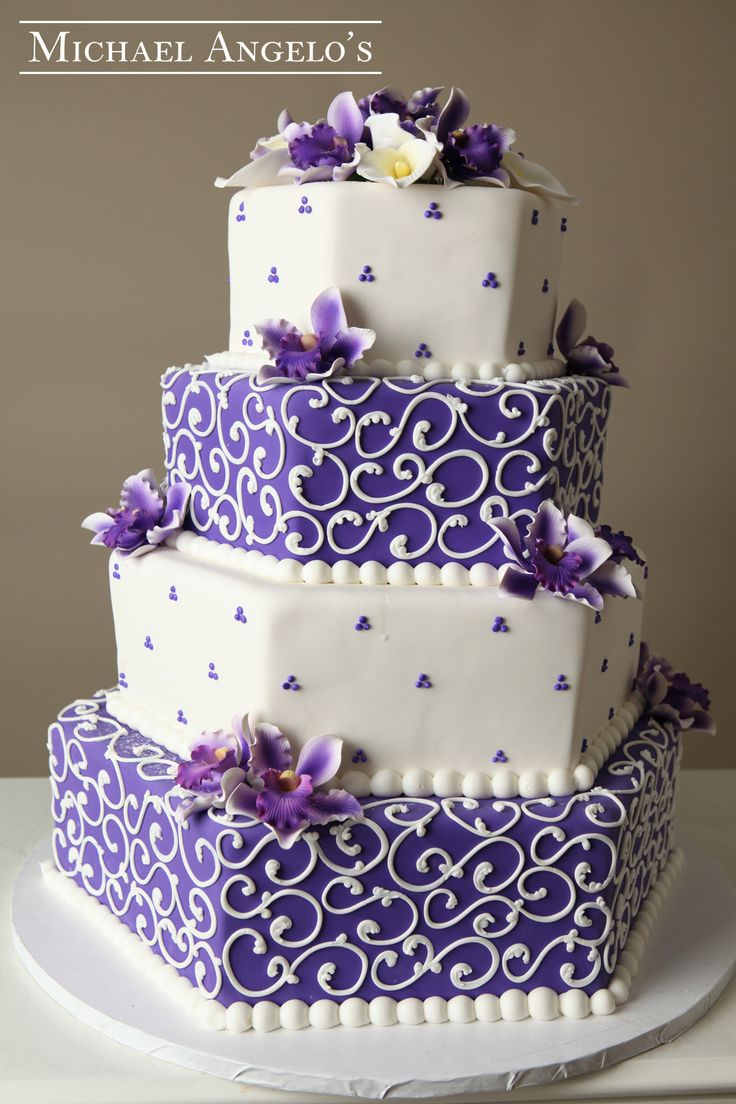 Hexagon Wedding Cake Designs