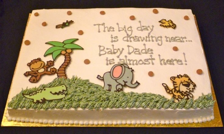 Jungle Baby Shower Sheet Cakes