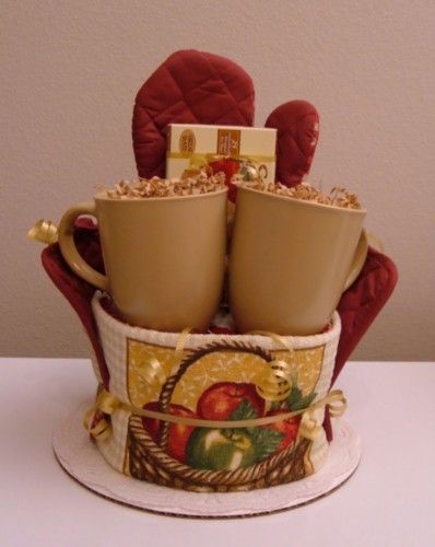 Kitchen Towel Cake Gift Basket